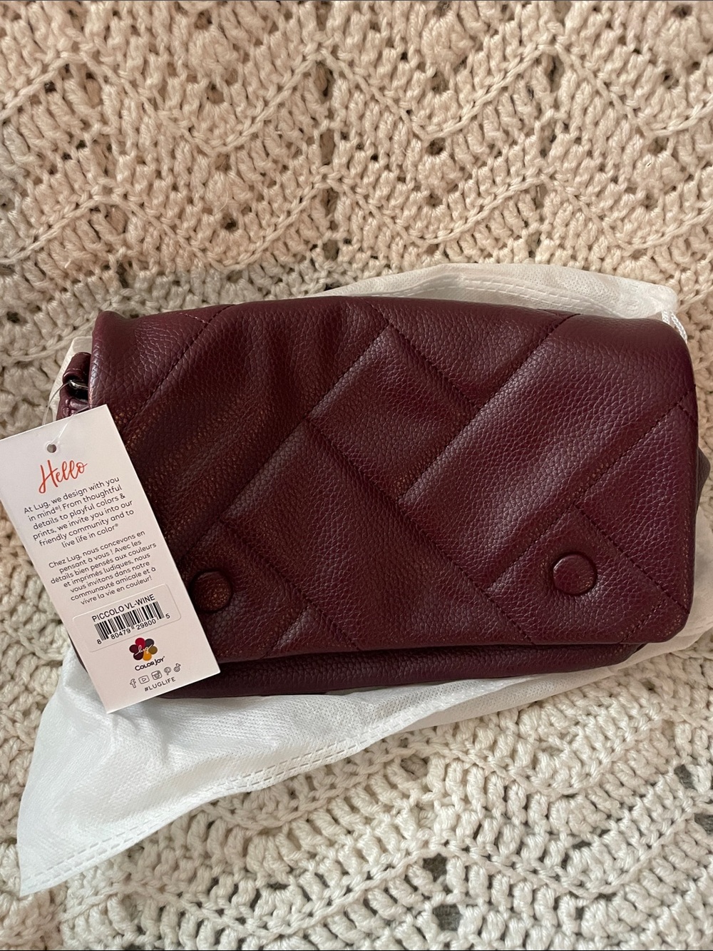 NWT- Lug Piccolo VL Wine Red